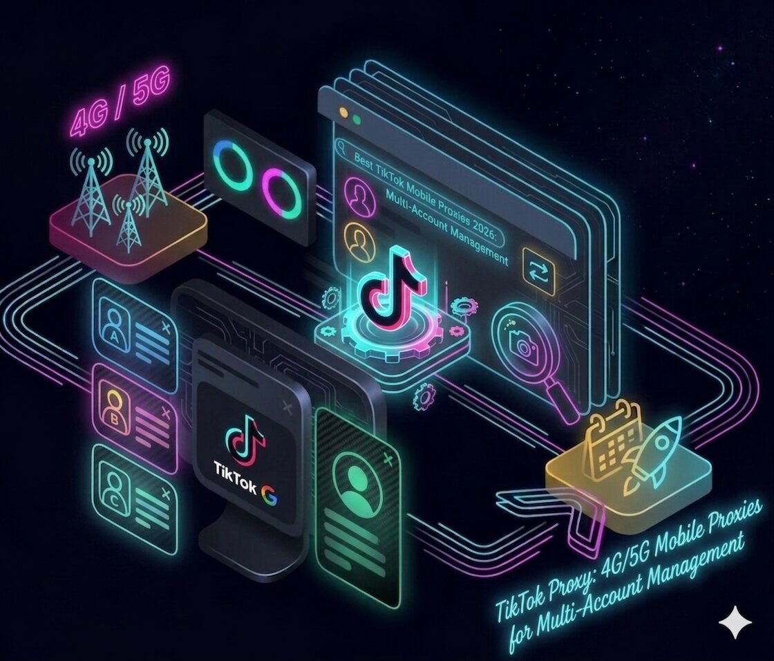 TikTok Proxy: 4G/5G Mobile Proxies for Multi-Account Management